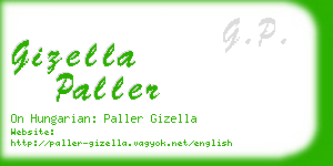 gizella paller business card